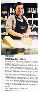 Blois-Vienne : Fromages frais (Loir & Cher info 12/2022)