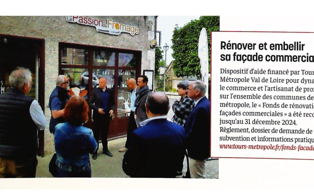 Rénover et embellir sa façade commerciale (Tours Métropole Le Mag 06/2022)